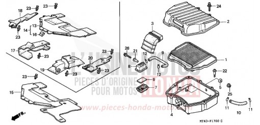 FILTRE A AIR VFR750FP de 1993